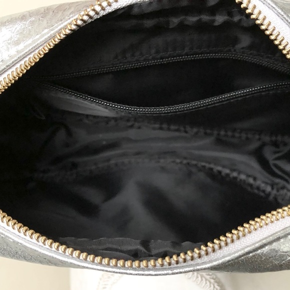 Victoria’s Secret Metallic Silver Tassel ZipUp Bag - Picture 3 of 9